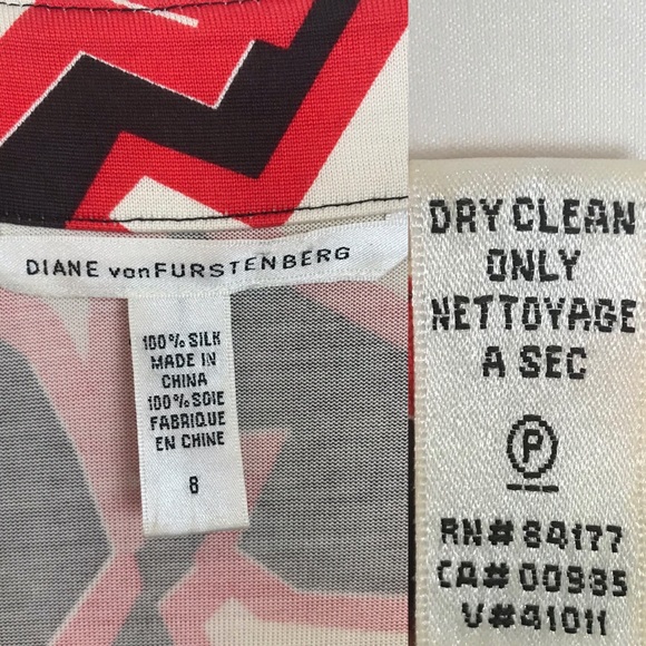 Diane Von Furstenberg Silk Ginkgo Print Dress 8 - Picture 8 of 10